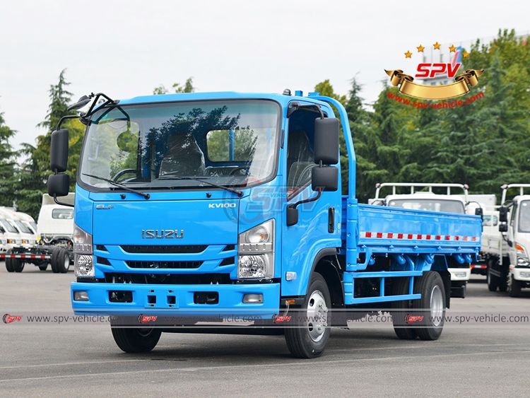 ISUZU NPR Goods Transport Truck - Front Left Side